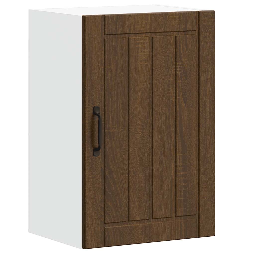 Keukenbovenkast Lucca bewerkt hout bruin eikenkleur is nu te koop bij PeponiXL, paradijselijk wonen!
