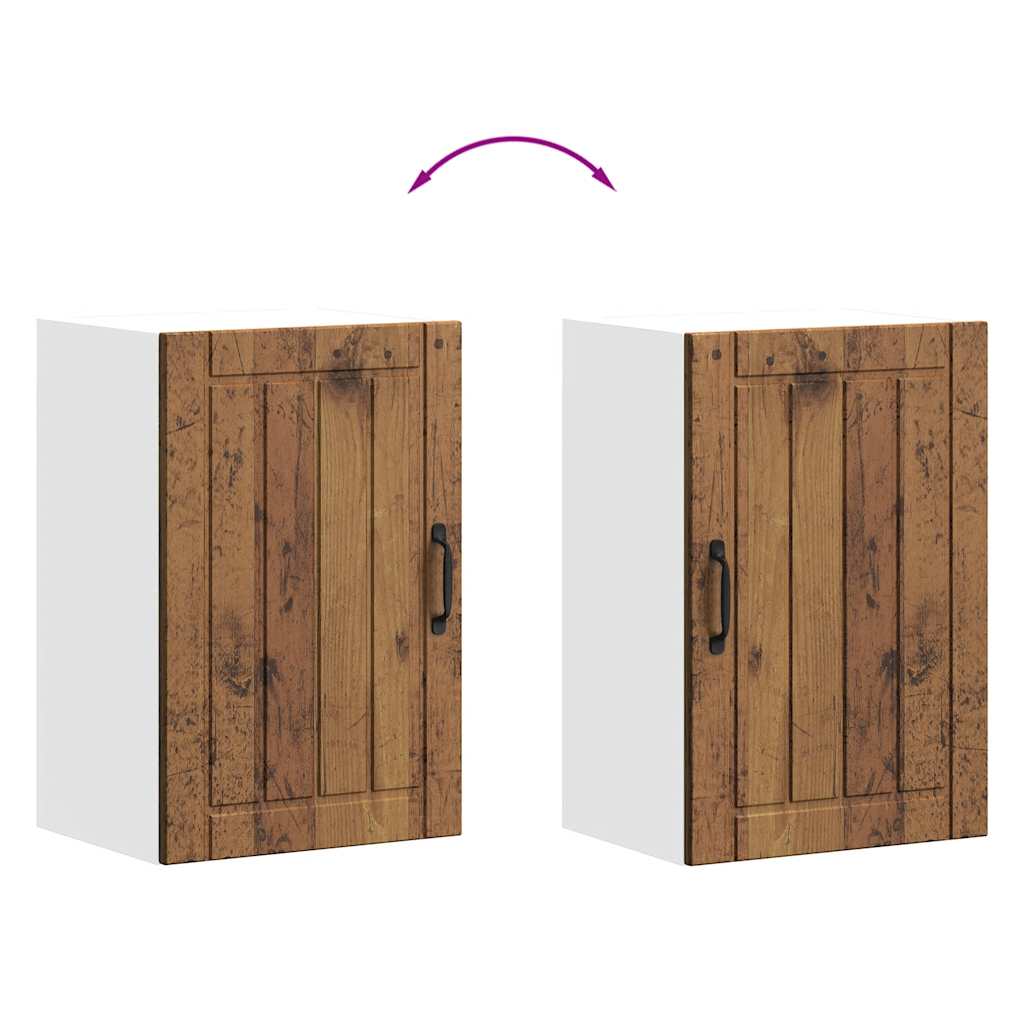Keukenbovenkast Lucca bewerkt hout oud houtkleurig is nu te koop bij PeponiXL, paradijselijk wonen!