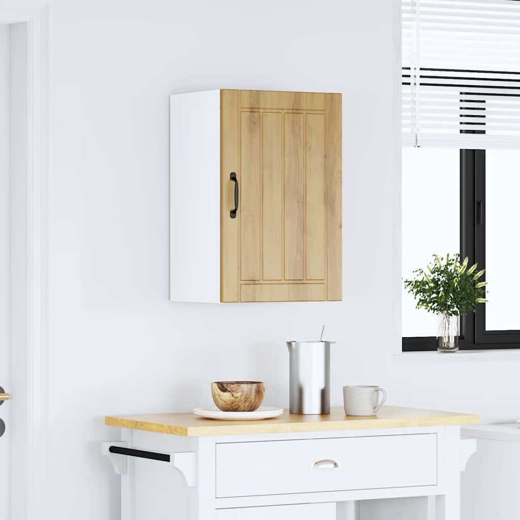 Keukenbovenkast Lucca bewerkt hout artisanaal eikenkleur is nu te koop bij PeponiXL, paradijselijk wonen!