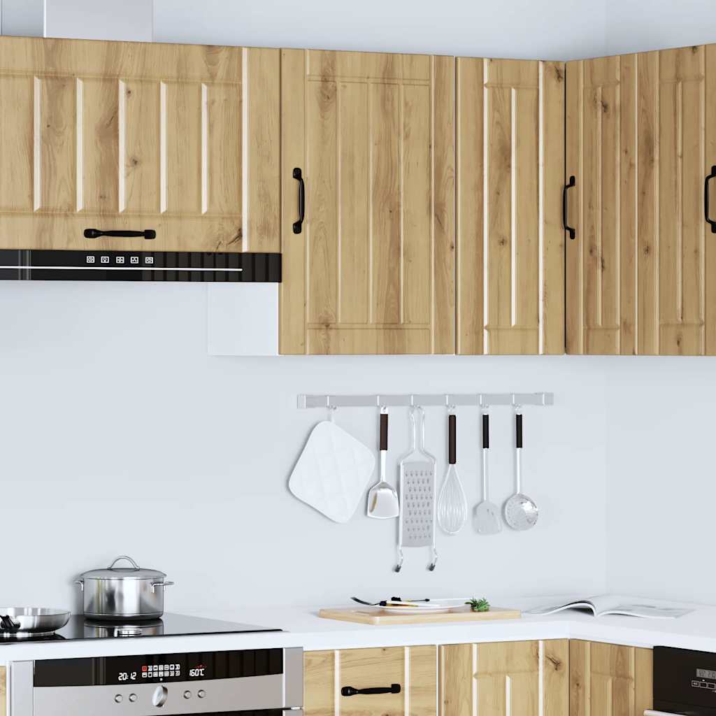 Keukenbovenkast Lucca bewerkt hout artisanaal eikenkleur is nu te koop bij PeponiXL, paradijselijk wonen!