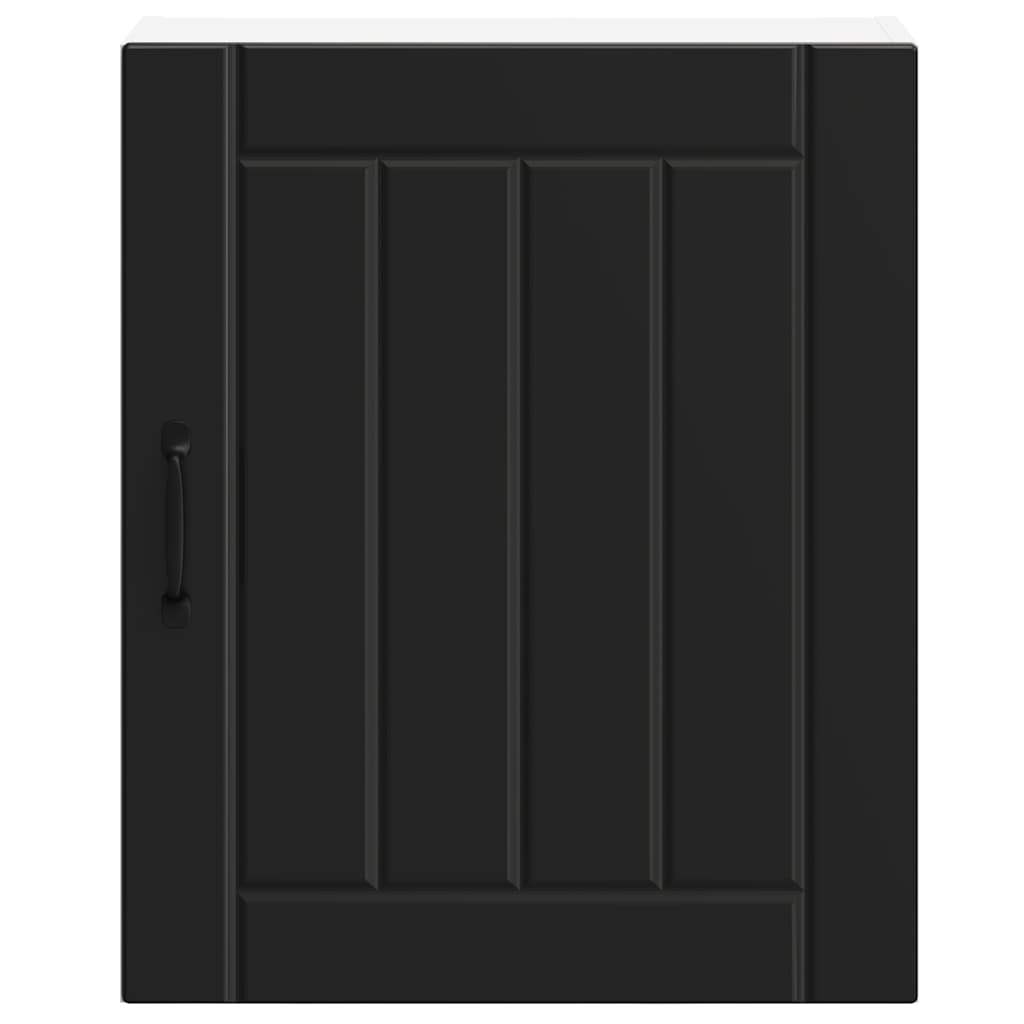 Keukenbovenkast Lucca bewerkt hout zwart is nu te koop bij PeponiXL, paradijselijk wonen!