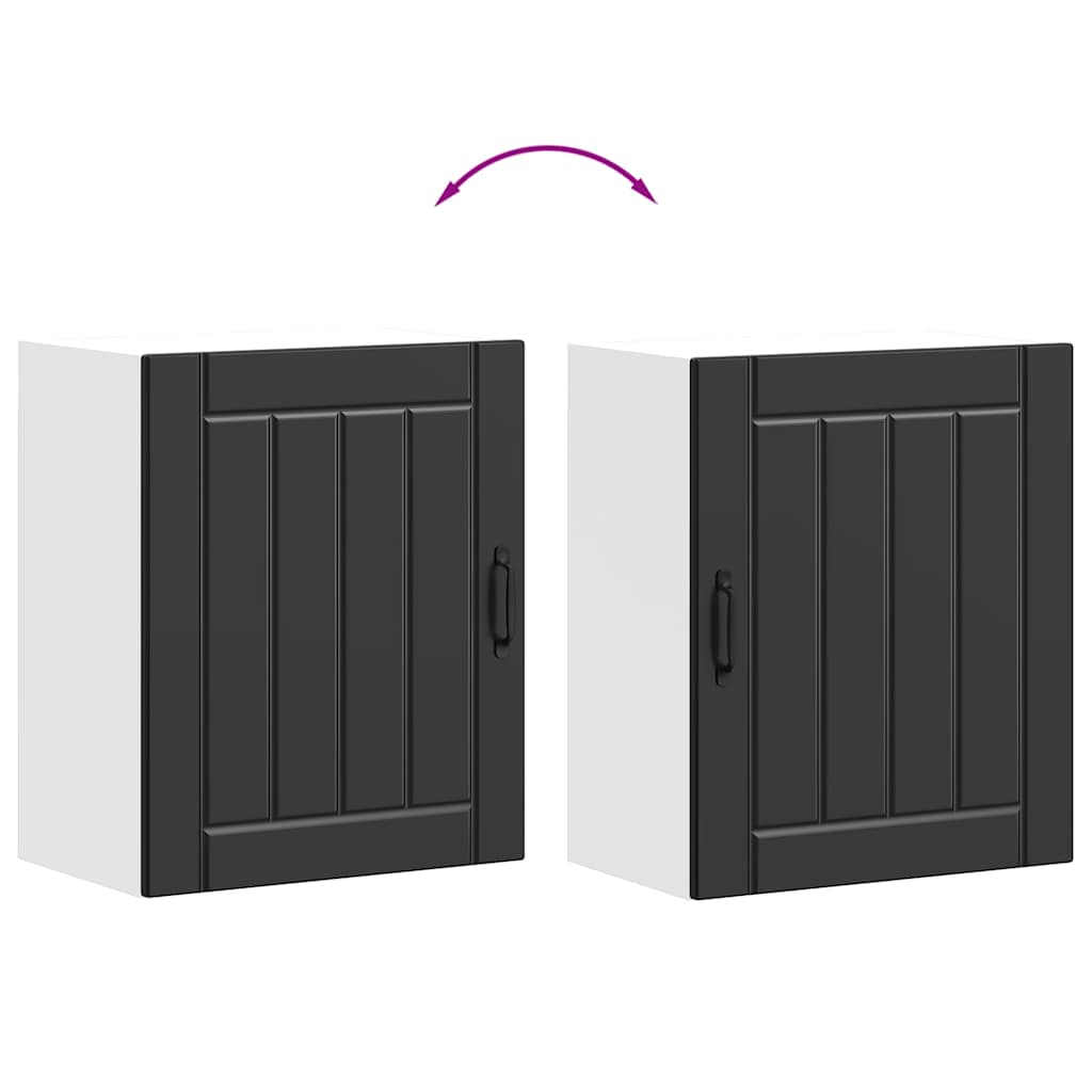 Keukenbovenkast Lucca bewerkt hout zwart is nu te koop bij PeponiXL, paradijselijk wonen!