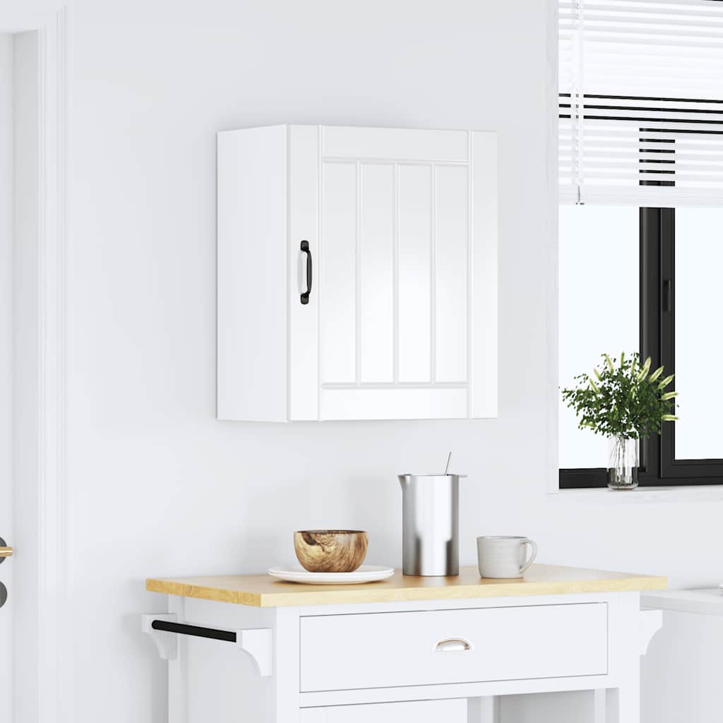 Keukenbovenkast Lucca bewerkt hout hoogglans wit is nu te koop bij PeponiXL, paradijselijk wonen!