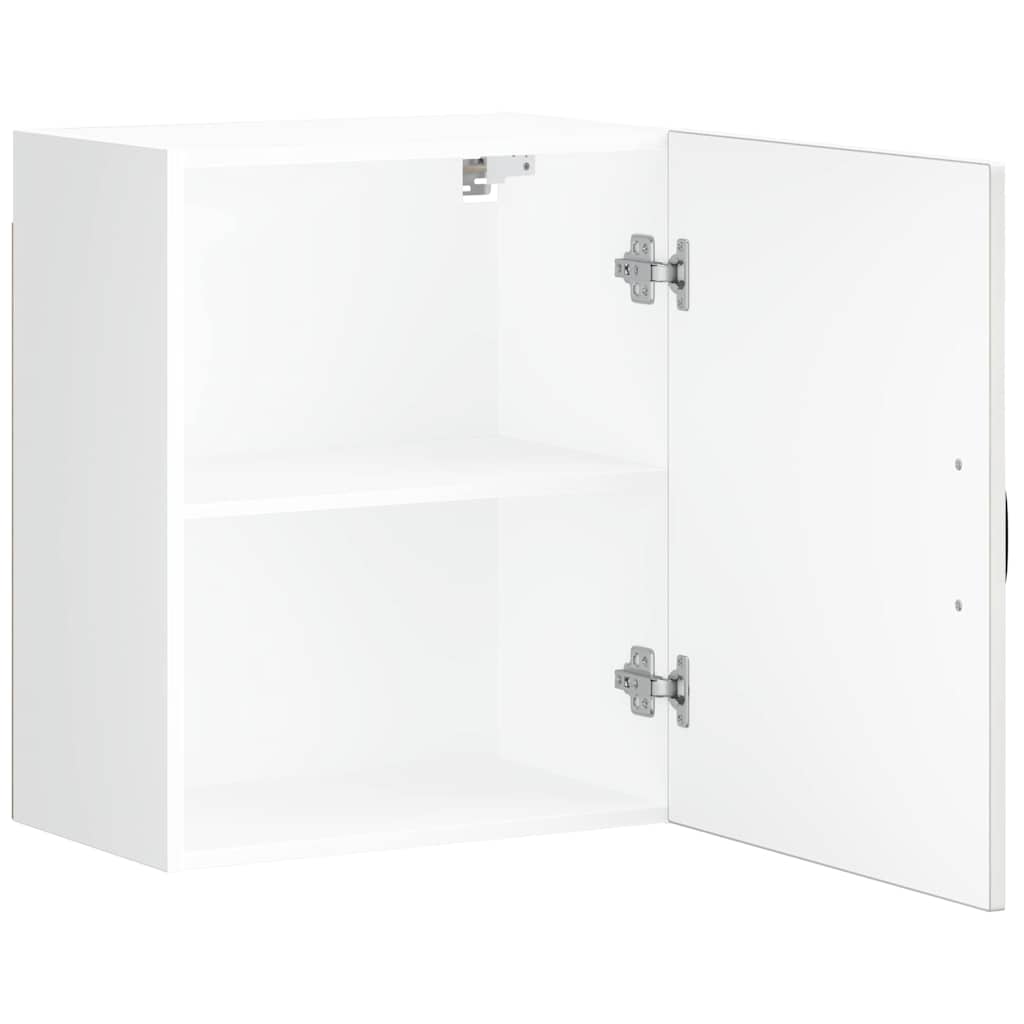 Keukenwandkasten 2 st Lucca hoogglans wit bewerkt hout is nu te koop bij PeponiXL, paradijselijk wonen!