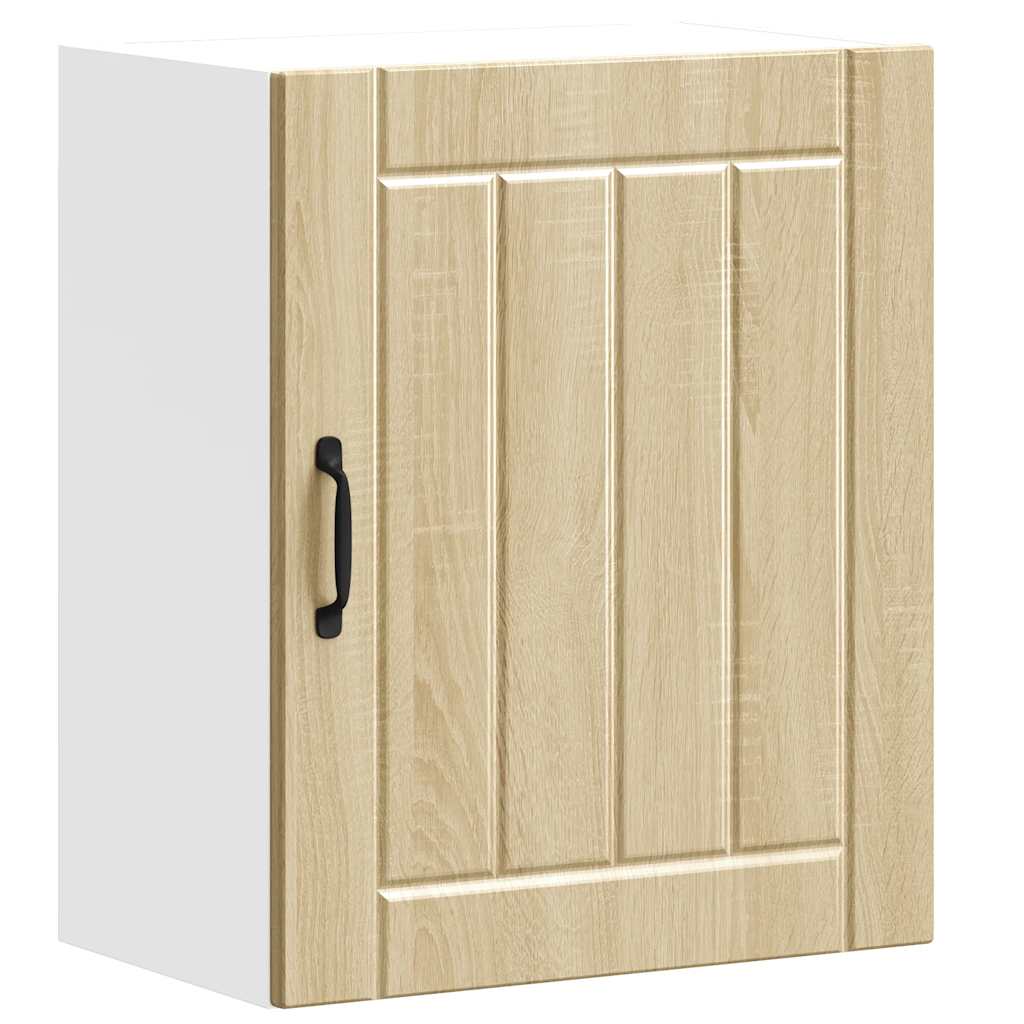 Keukenbovenkast Lucca bewerkt hout sonoma eikenkleurig is nu te koop bij PeponiXL, paradijselijk wonen!