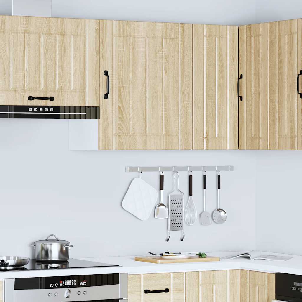 Keukenbovenkast Lucca bewerkt hout sonoma eikenkleurig is nu te koop bij PeponiXL, paradijselijk wonen!