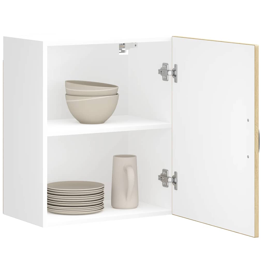 Keukenbovenkast Lucca bewerkt hout sonoma eikenkleurig is nu te koop bij PeponiXL, paradijselijk wonen!
