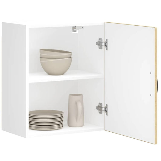 Keukenbovenkast Lucca bewerkt hout sonoma eikenkleurig is nu te koop bij PeponiXL, paradijselijk wonen!