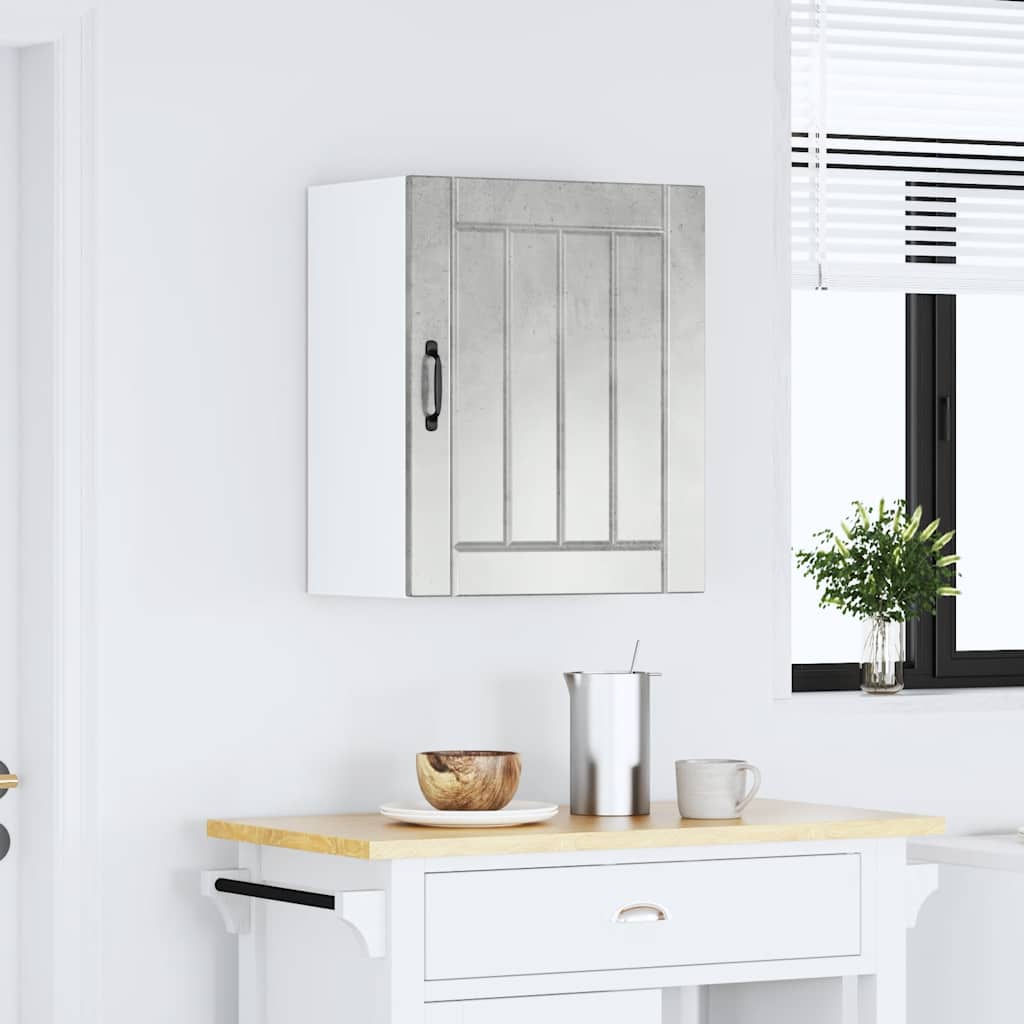 Keukenbovenkast Lucca bewerkt hout betongrijs is nu te koop bij PeponiXL, paradijselijk wonen!