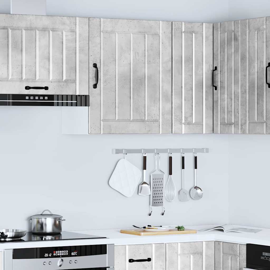 Keukenbovenkast Lucca bewerkt hout betongrijs is nu te koop bij PeponiXL, paradijselijk wonen!