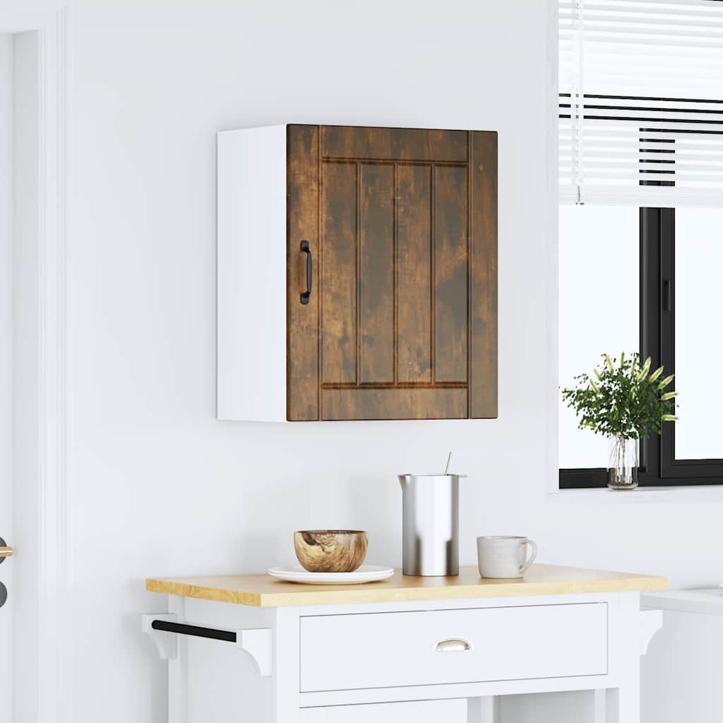 Keukenbovenkast Lucca bewerkt hout gerookt eikenkleurig is nu te koop bij PeponiXL, paradijselijk wonen!