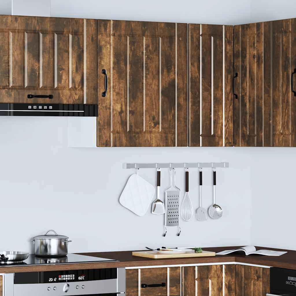 Keukenbovenkast Lucca bewerkt hout gerookt eikenkleurig is nu te koop bij PeponiXL, paradijselijk wonen!
