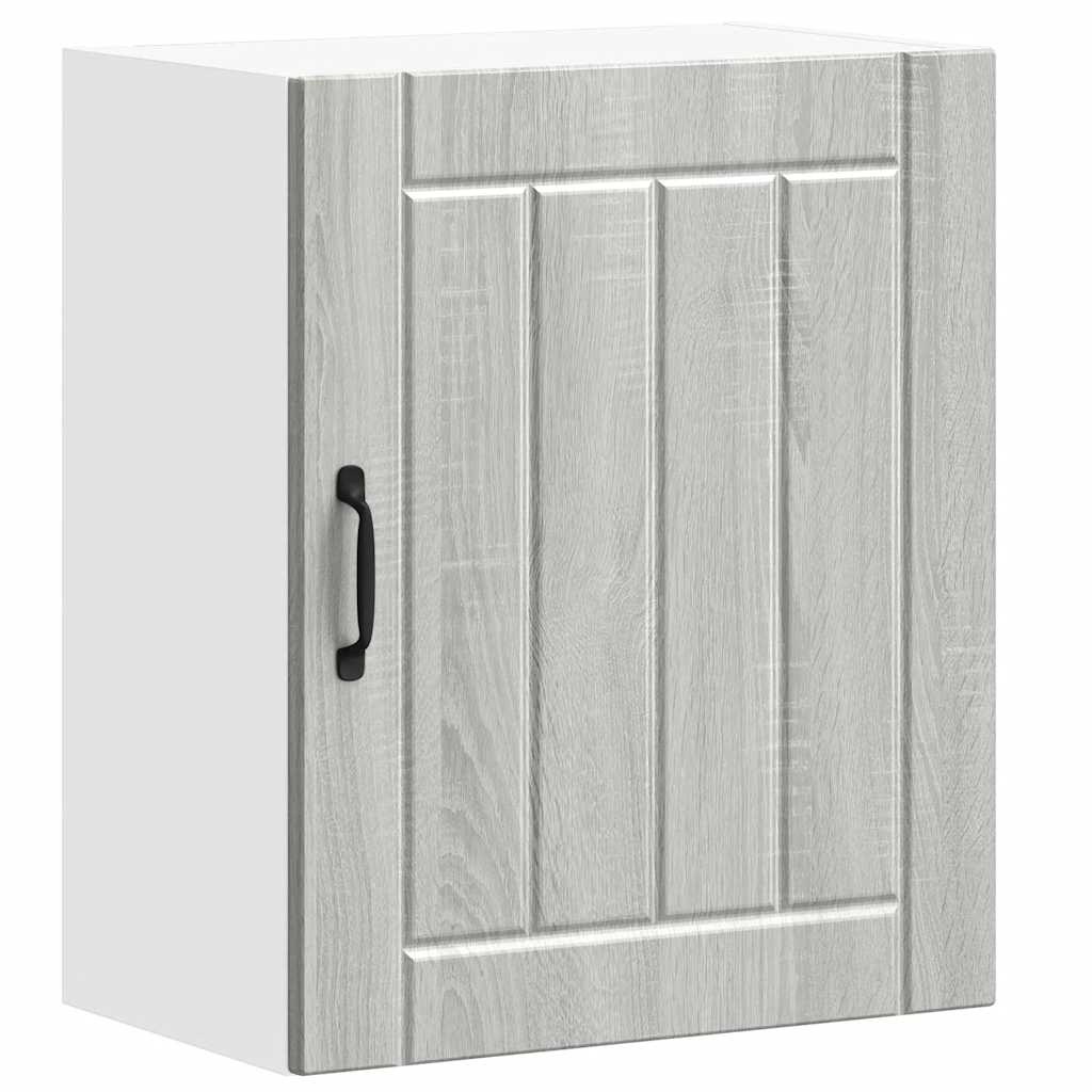 Keukenbovenkast Lucca bewerkt hout grijs sonoma eikenkleur is nu te koop bij PeponiXL, paradijselijk wonen!