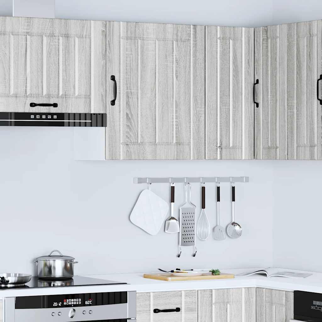 Keukenbovenkast Lucca bewerkt hout grijs sonoma eikenkleur is nu te koop bij PeponiXL, paradijselijk wonen!