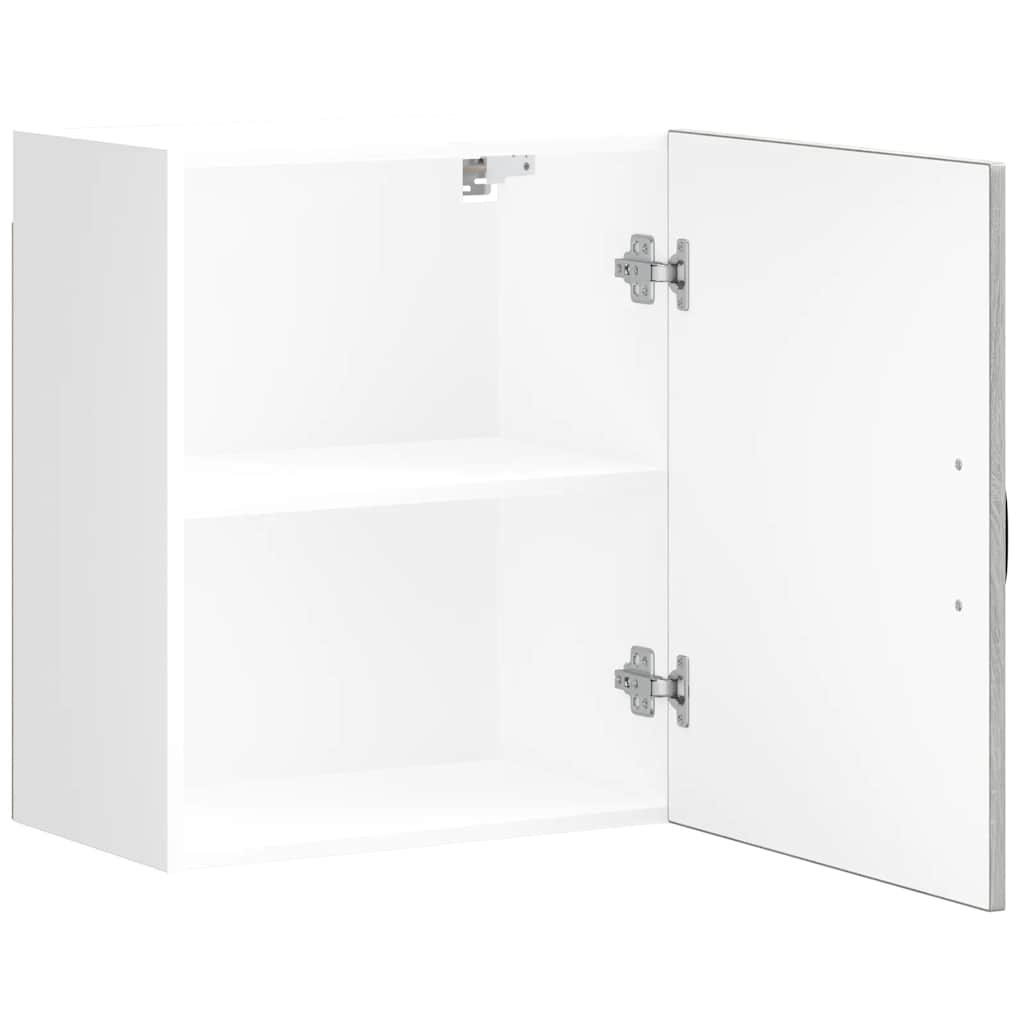 Keukenbovenkast Lucca bewerkt hout grijs sonoma eikenkleur is nu te koop bij PeponiXL, paradijselijk wonen!