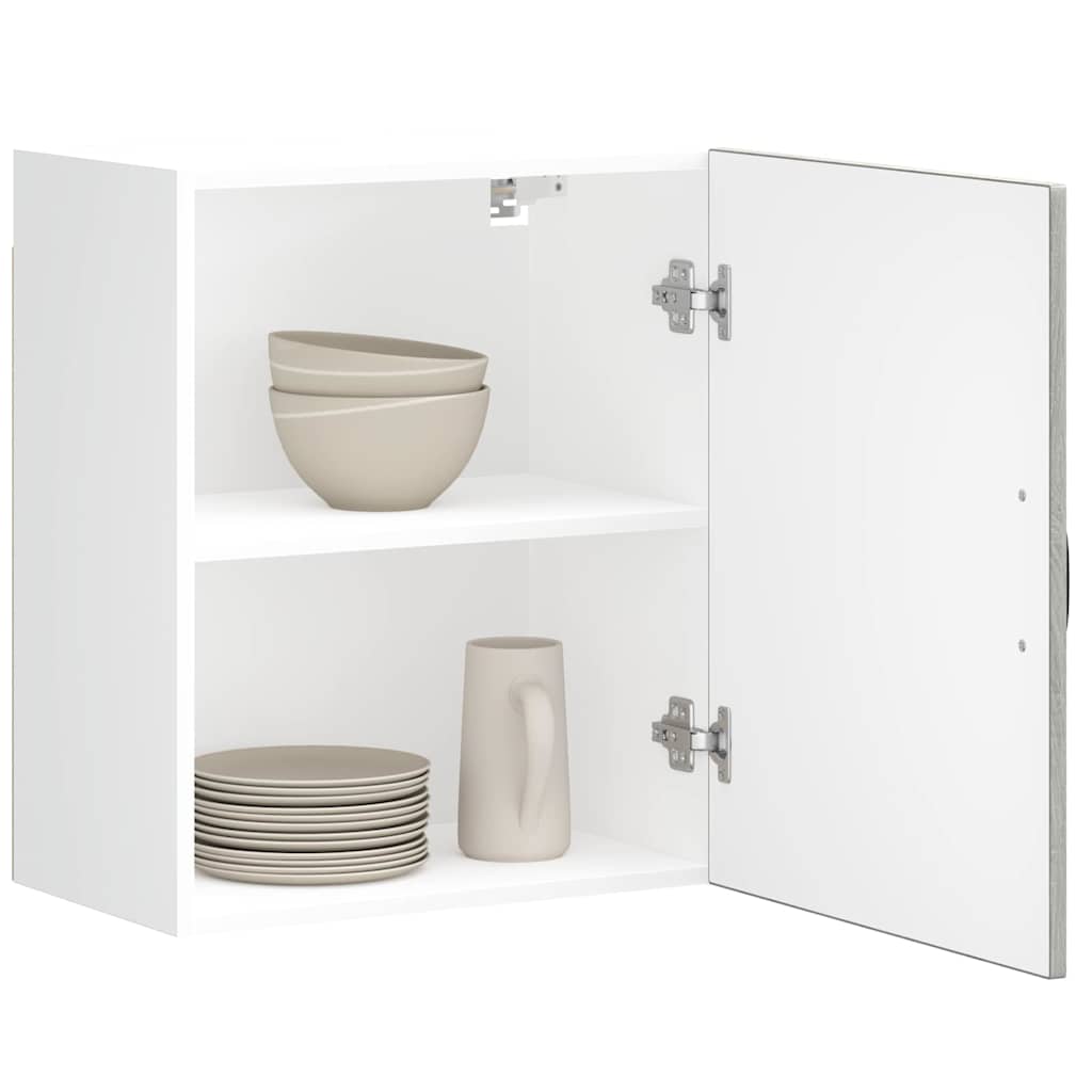 Keukenbovenkast Lucca bewerkt hout grijs sonoma eikenkleur is nu te koop bij PeponiXL, paradijselijk wonen!