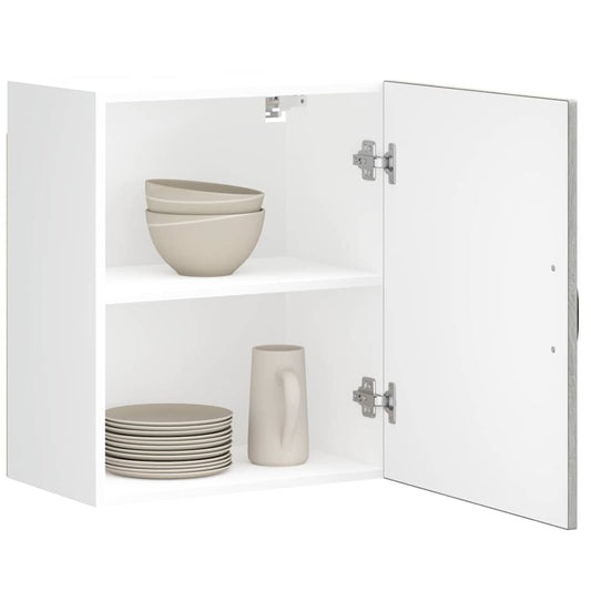 Keukenbovenkast Lucca bewerkt hout grijs sonoma eikenkleur is nu te koop bij PeponiXL, paradijselijk wonen!