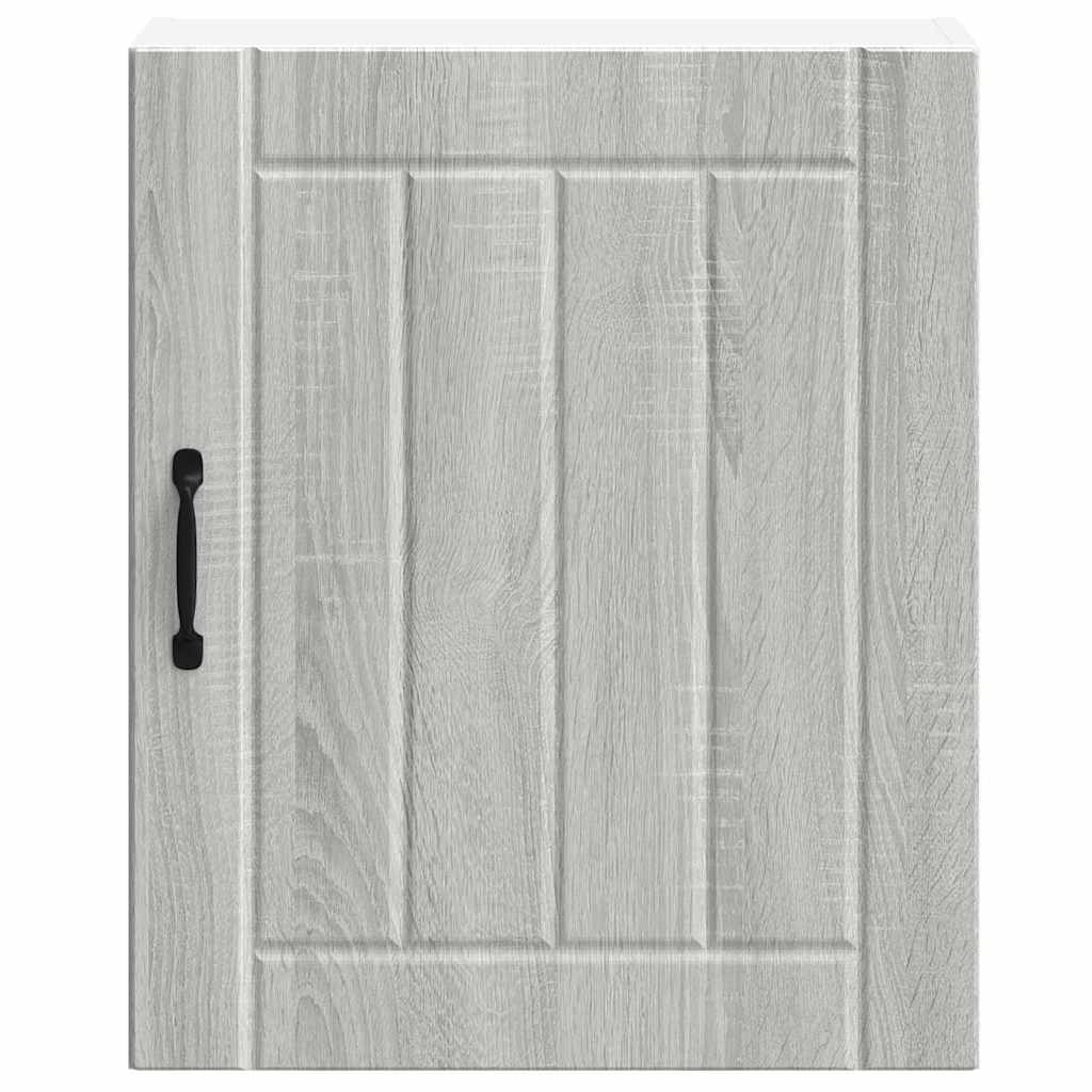 Keukenwandkasten 2 st Lucca grijs sonoma bewerkt hout is nu te koop bij PeponiXL, paradijselijk wonen!