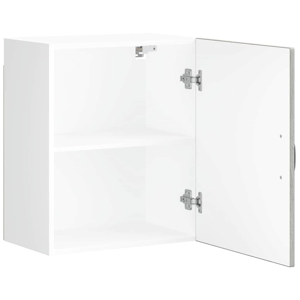 Keukenwandkasten 2 st Lucca grijs sonoma bewerkt hout is nu te koop bij PeponiXL, paradijselijk wonen!