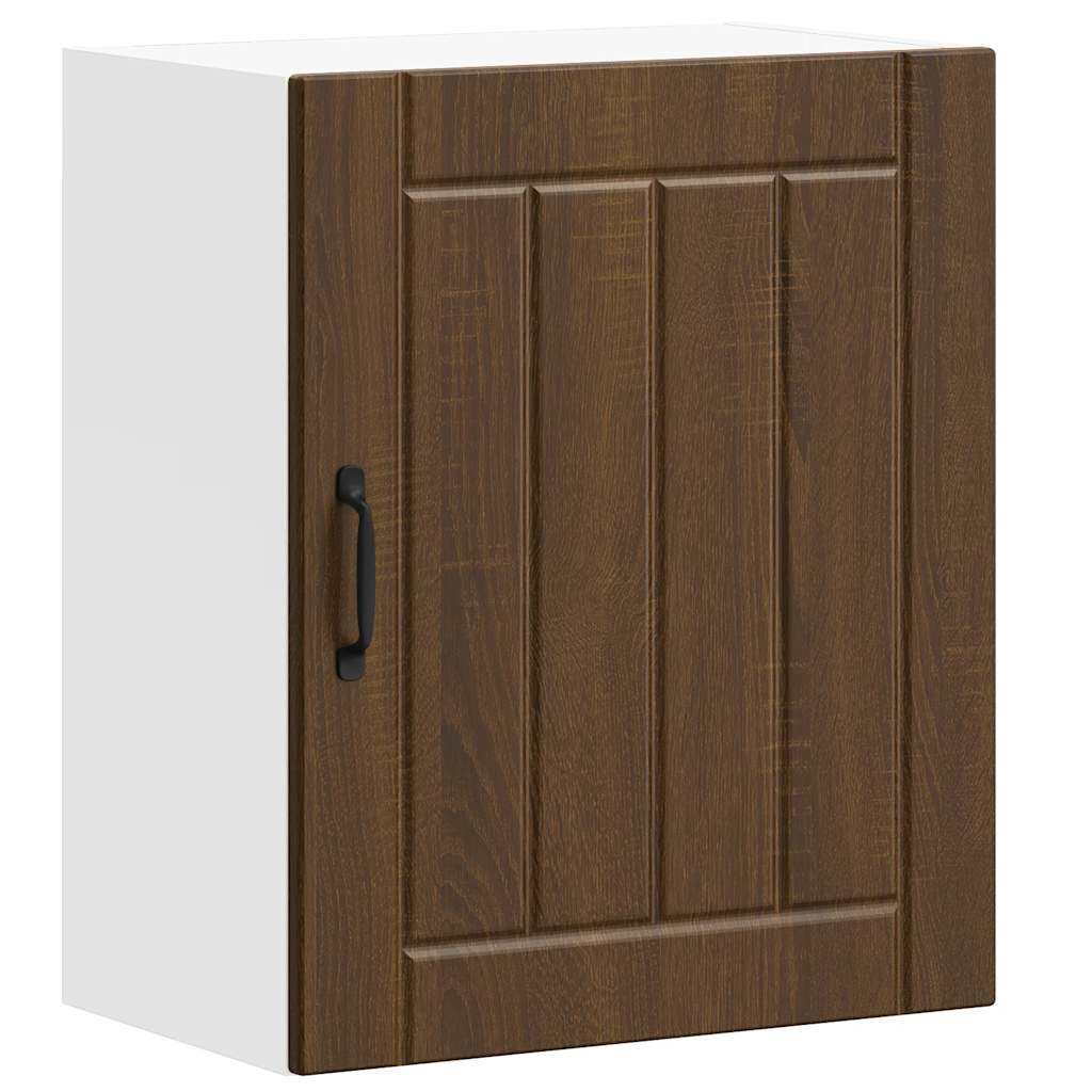 Keukenbovenkast Lucca bewerkt hout bruin eikenkleur is nu te koop bij PeponiXL, paradijselijk wonen!