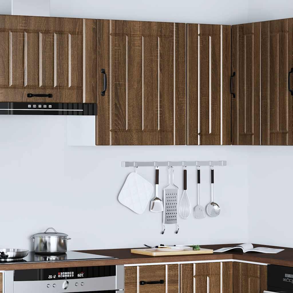 Keukenbovenkast Lucca bewerkt hout bruin eikenkleur is nu te koop bij PeponiXL, paradijselijk wonen!