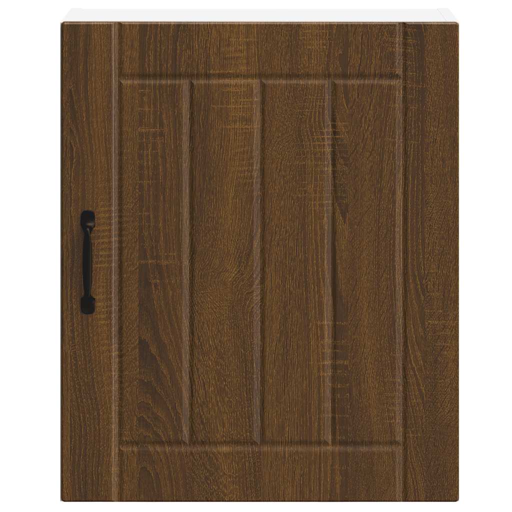 Keukenbovenkast Lucca bewerkt hout bruin eikenkleur is nu te koop bij PeponiXL, paradijselijk wonen!