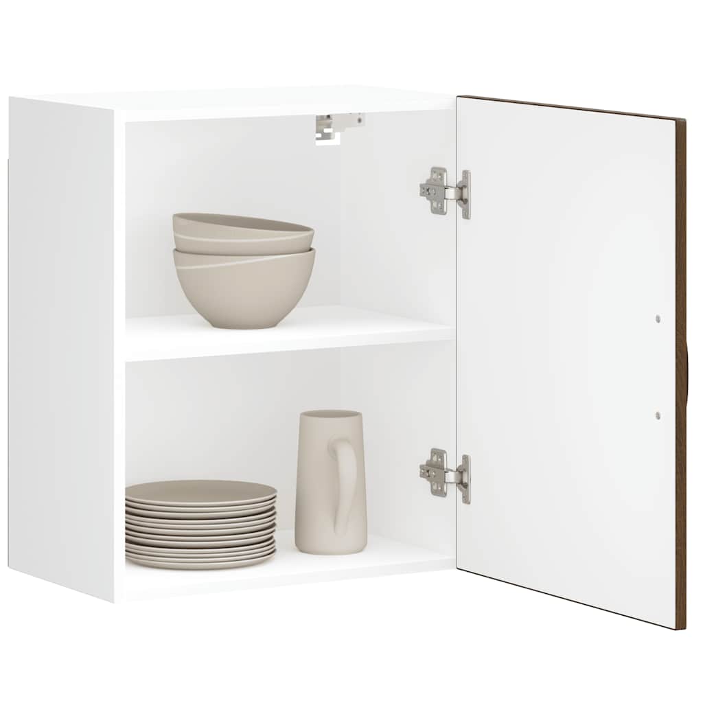 Keukenbovenkast Lucca bewerkt hout bruin eikenkleur is nu te koop bij PeponiXL, paradijselijk wonen!