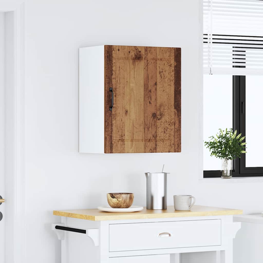Keukenbovenkast Lucca bewerkt hout oud houtkleurig is nu te koop bij PeponiXL, paradijselijk wonen!