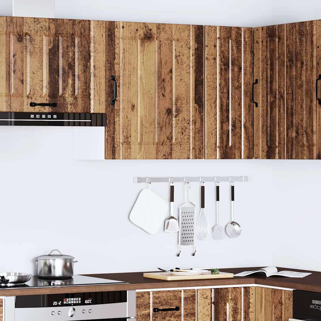 Keukenbovenkast Lucca bewerkt hout oud houtkleurig is nu te koop bij PeponiXL, paradijselijk wonen!