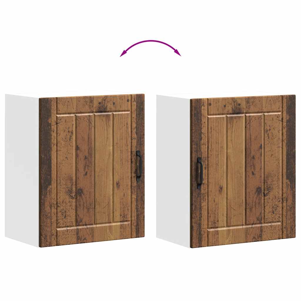 Keukenbovenkast Lucca bewerkt hout oud houtkleurig is nu te koop bij PeponiXL, paradijselijk wonen!