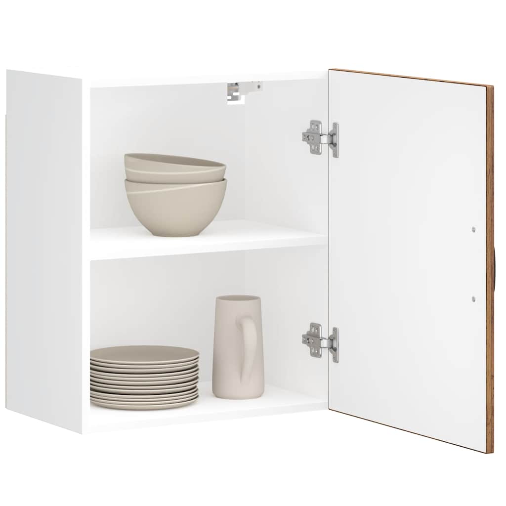 Keukenbovenkast Lucca bewerkt hout oud houtkleurig is nu te koop bij PeponiXL, paradijselijk wonen!