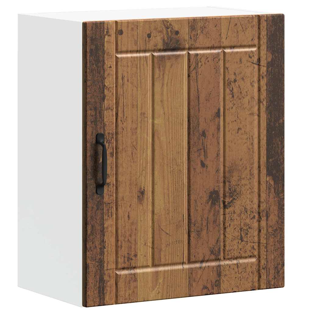 Keukenwandkasten 2 st Lucca oud houtkleurig bewerkt hout is nu te koop bij PeponiXL, paradijselijk wonen!