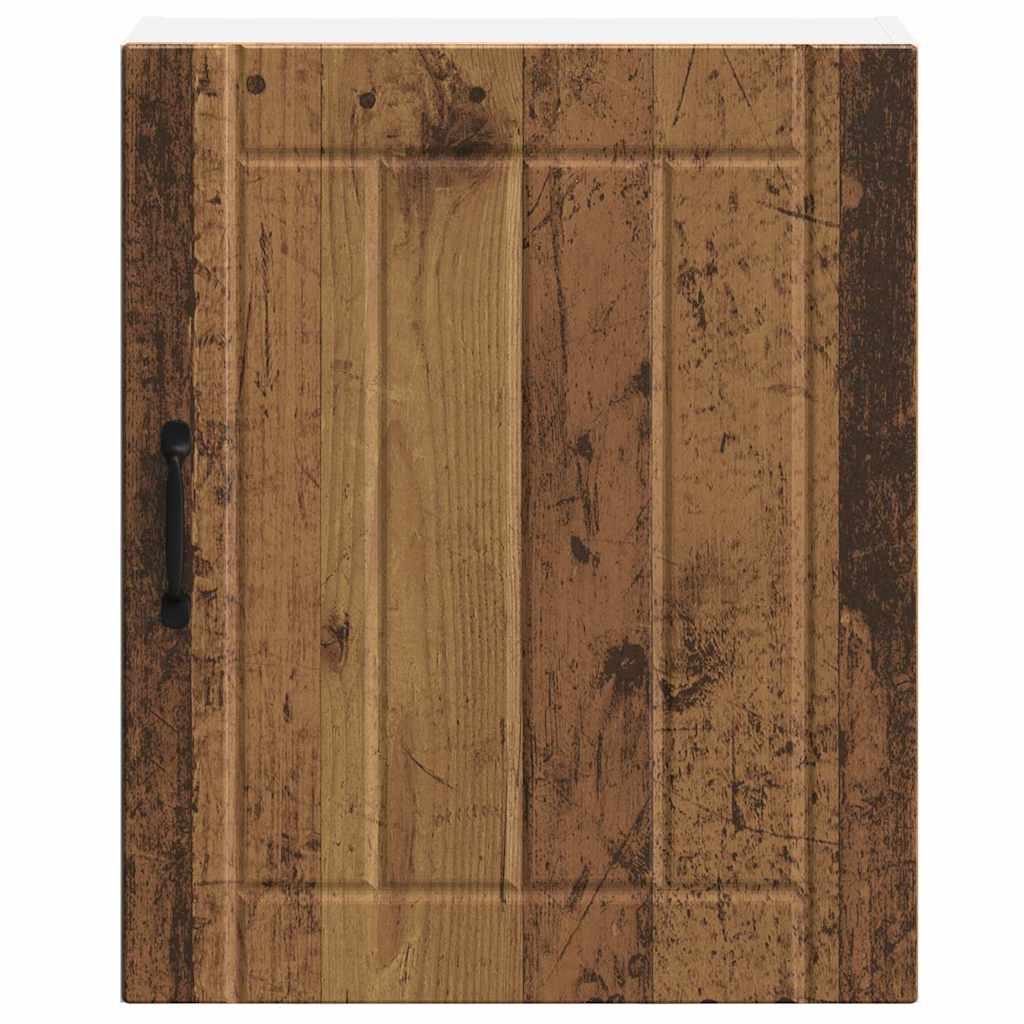 Keukenwandkasten 2 st Lucca oud houtkleurig bewerkt hout is nu te koop bij PeponiXL, paradijselijk wonen!