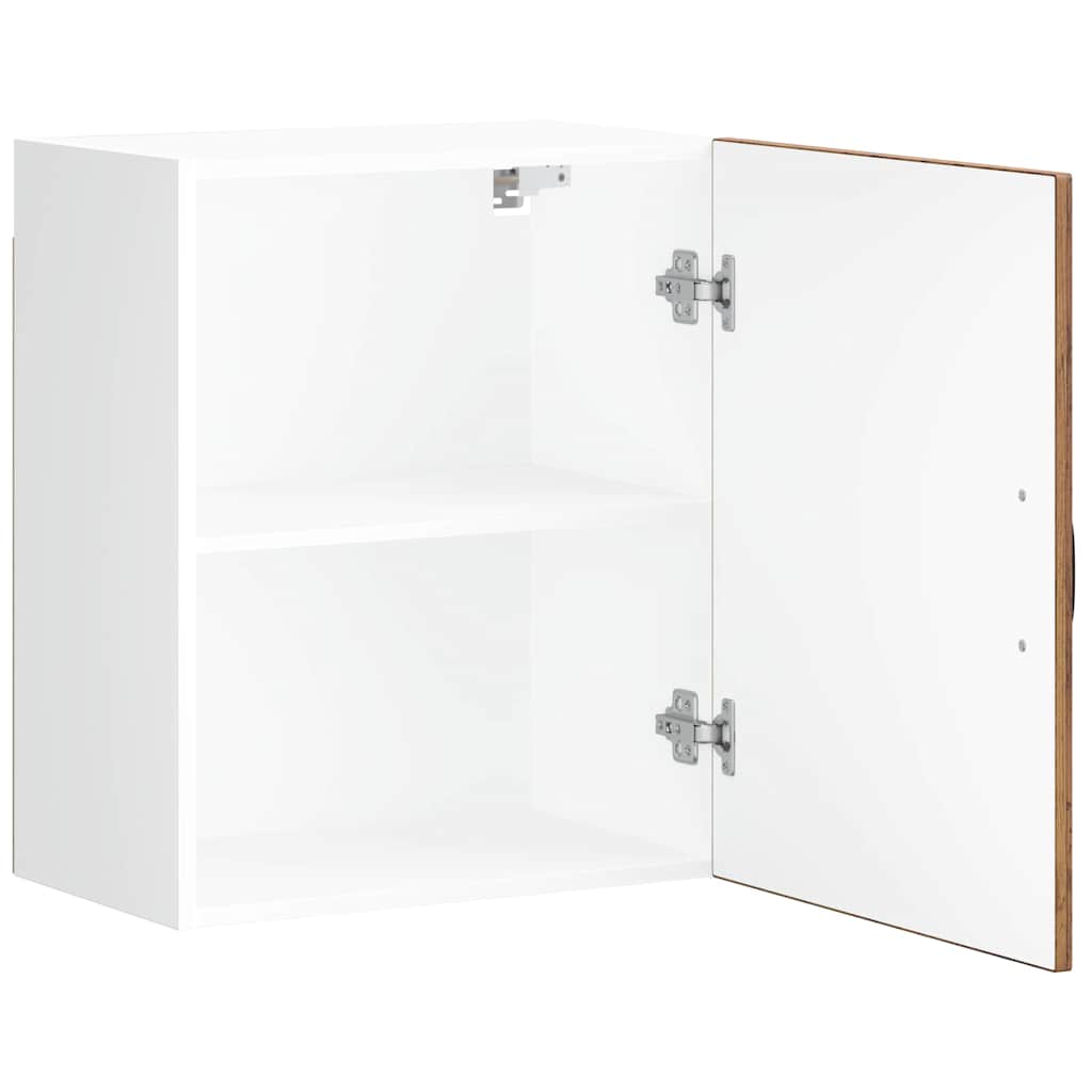 Keukenwandkasten 2 st Lucca oud houtkleurig bewerkt hout is nu te koop bij PeponiXL, paradijselijk wonen!