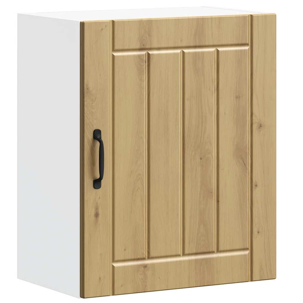 Keukenwandkasten 2 st Lucca bewerkt hout artisanaal eiken is nu te koop bij PeponiXL, paradijselijk wonen!
