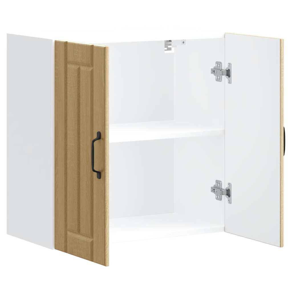 Keukenbovenkast Lucca bewerkt hout sonoma eikenkleurig is nu te koop bij PeponiXL, paradijselijk wonen!