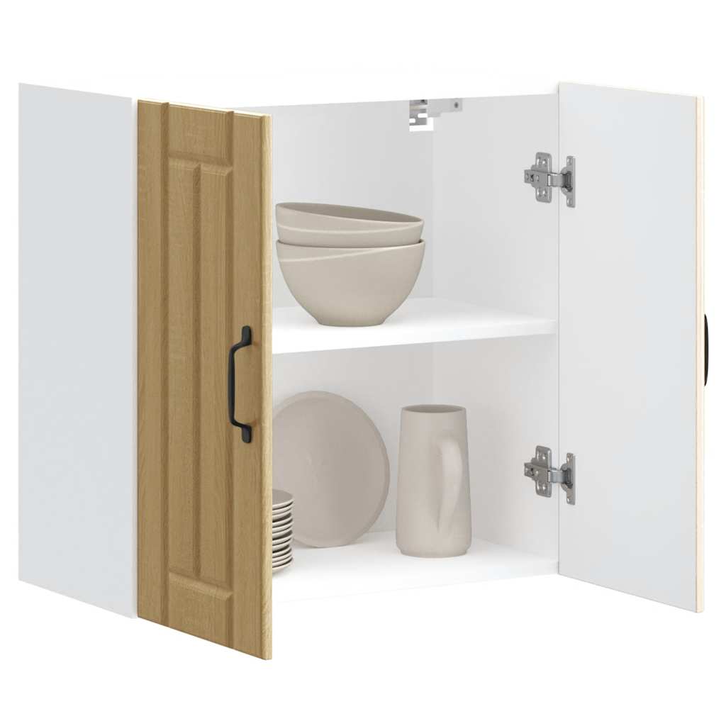 Keukenbovenkast Lucca bewerkt hout sonoma eikenkleurig is nu te koop bij PeponiXL, paradijselijk wonen!