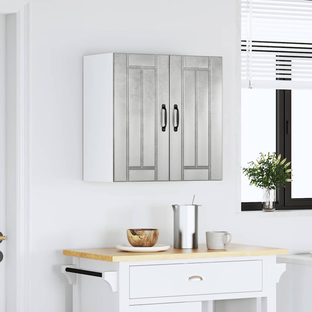Keukenbovenkast Lucca bewerkt hout betongrijs is nu te koop bij PeponiXL, paradijselijk wonen!