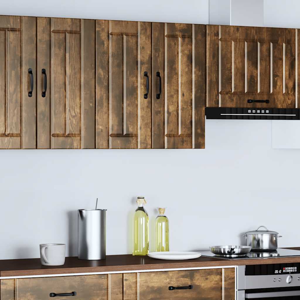 Keukenbovenkast Lucca bewerkt hout gerookt eikenkleurig is nu te koop bij PeponiXL, paradijselijk wonen!