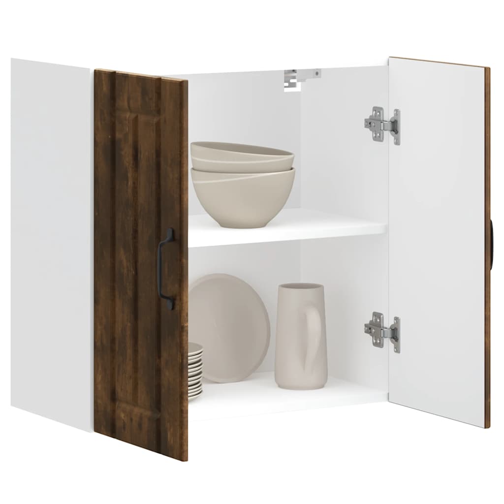 Keukenbovenkast Lucca bewerkt hout gerookt eikenkleurig is nu te koop bij PeponiXL, paradijselijk wonen!