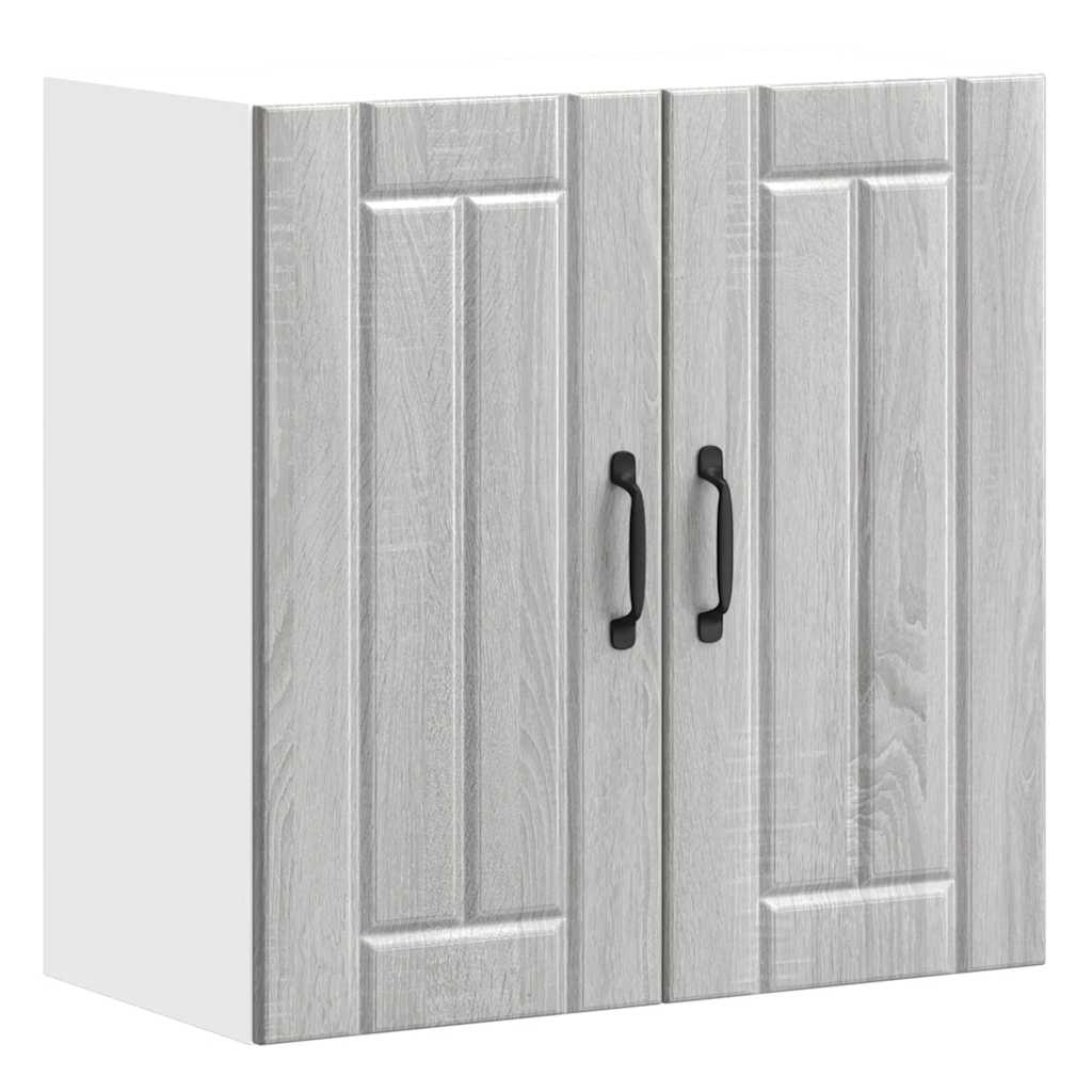 Keukenbovenkast Lucca bewerkt hout grijs sonoma eikenkleur is nu te koop bij PeponiXL, paradijselijk wonen!