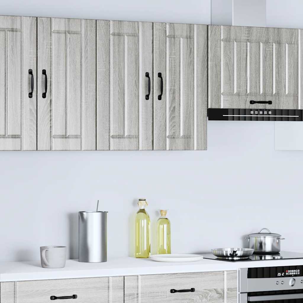 Keukenbovenkast Lucca bewerkt hout grijs sonoma eikenkleur is nu te koop bij PeponiXL, paradijselijk wonen!