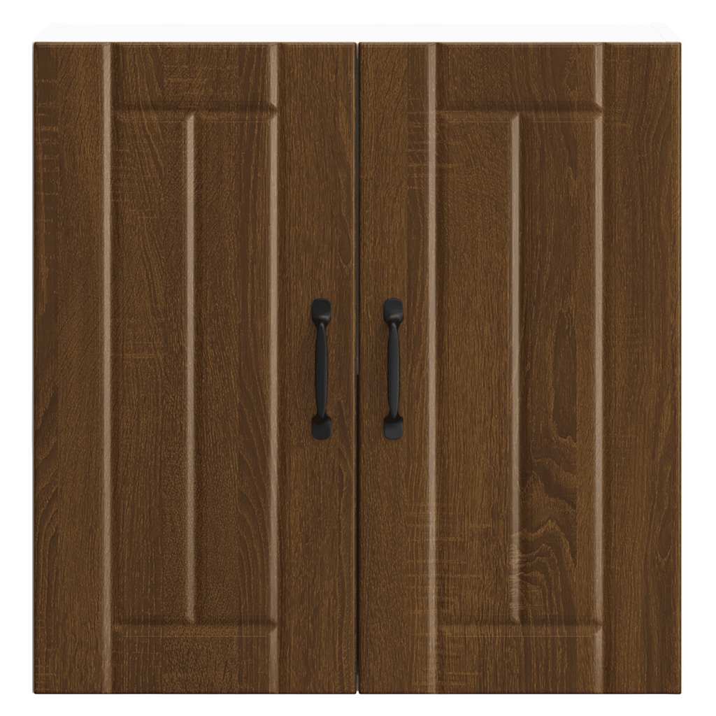 Keukenbovenkast Lucca bewerkt hout bruin eikenkleur is nu te koop bij PeponiXL, paradijselijk wonen!