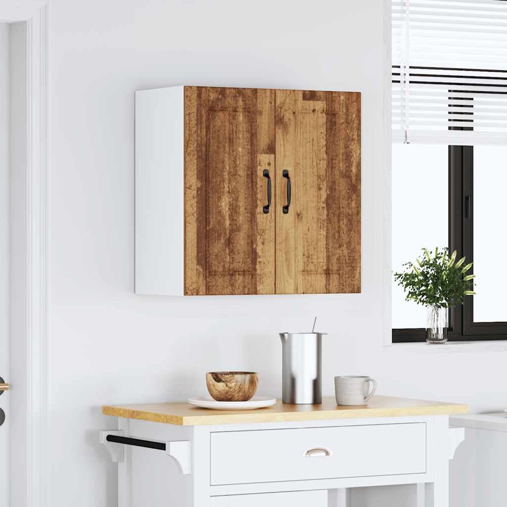 Keukenbovenkast Lucca bewerkt hout oud houtkleurig is nu te koop bij PeponiXL, paradijselijk wonen!
