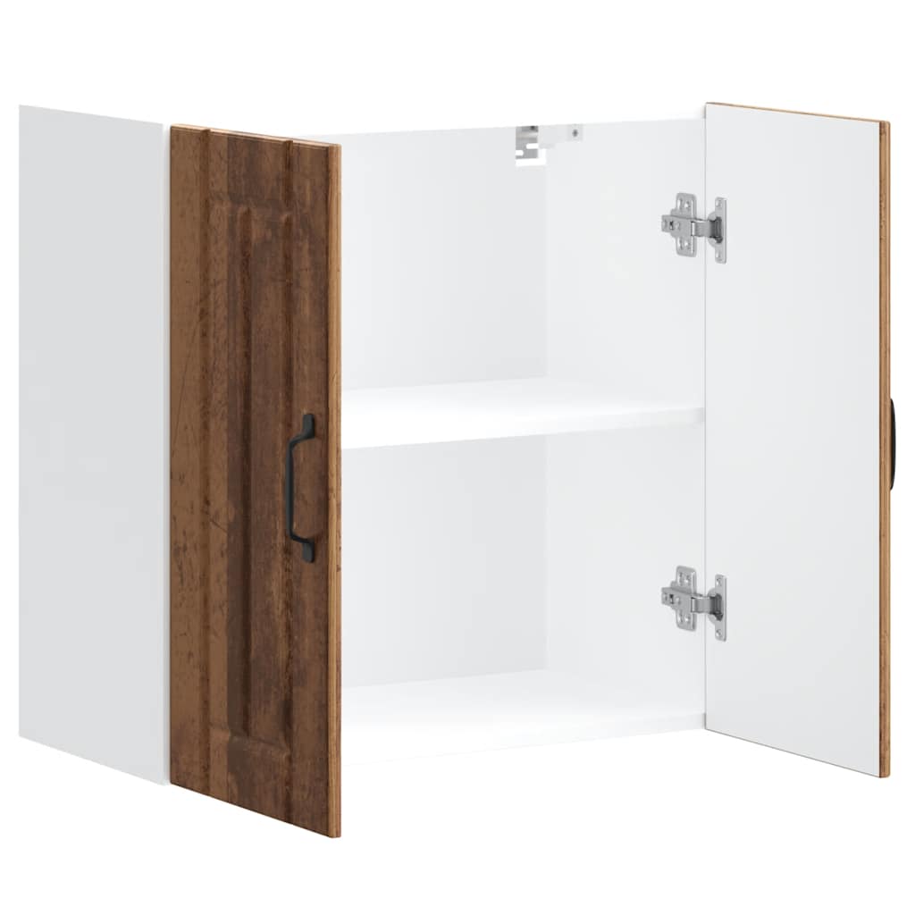 Keukenbovenkast Lucca bewerkt hout oud houtkleurig is nu te koop bij PeponiXL, paradijselijk wonen!