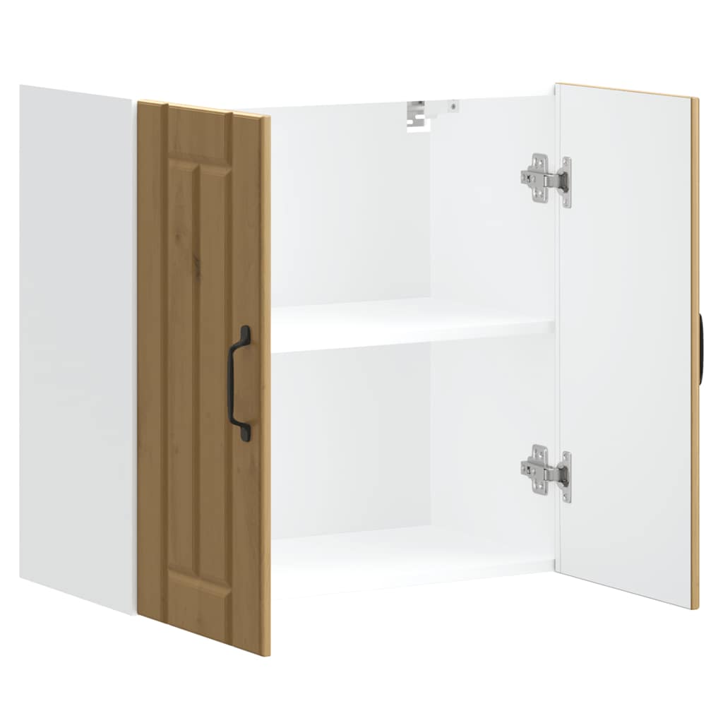 Keukenbovenkast Lucca bewerkt hout artisanaal eikenkleur is nu te koop bij PeponiXL, paradijselijk wonen!