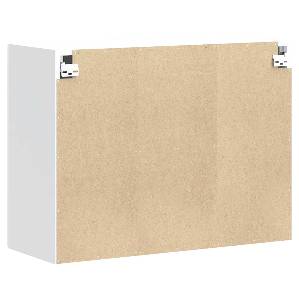 Keukenbovenkast Lucca bewerkt hout hoogglans wit is nu te koop bij PeponiXL, paradijselijk wonen!