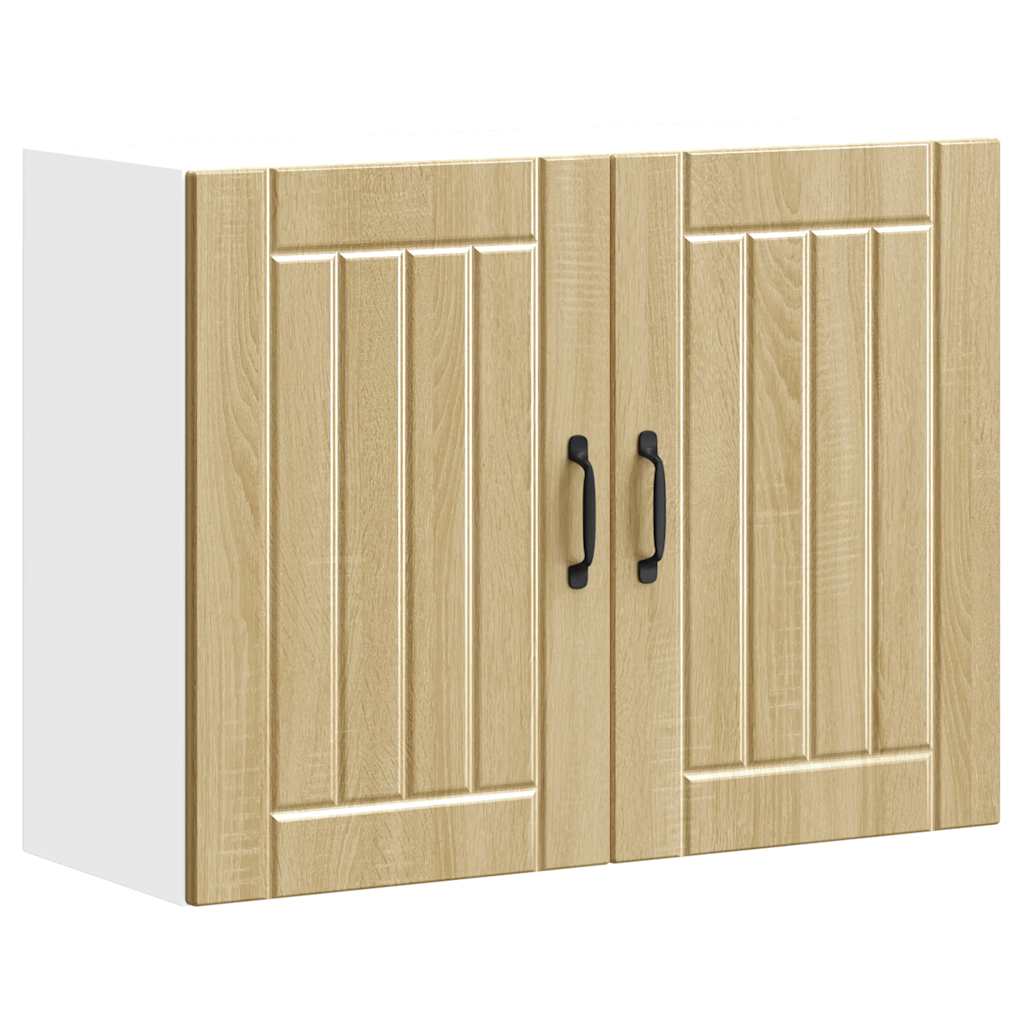 Keukenbovenkast Lucca bewerkt hout sonoma eikenkleurig is nu te koop bij PeponiXL, paradijselijk wonen!
