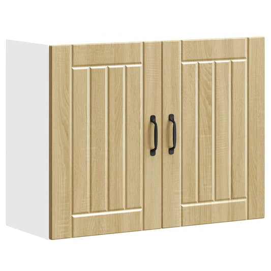 Keukenbovenkast Lucca bewerkt hout sonoma eikenkleurig is nu te koop bij PeponiXL, paradijselijk wonen!