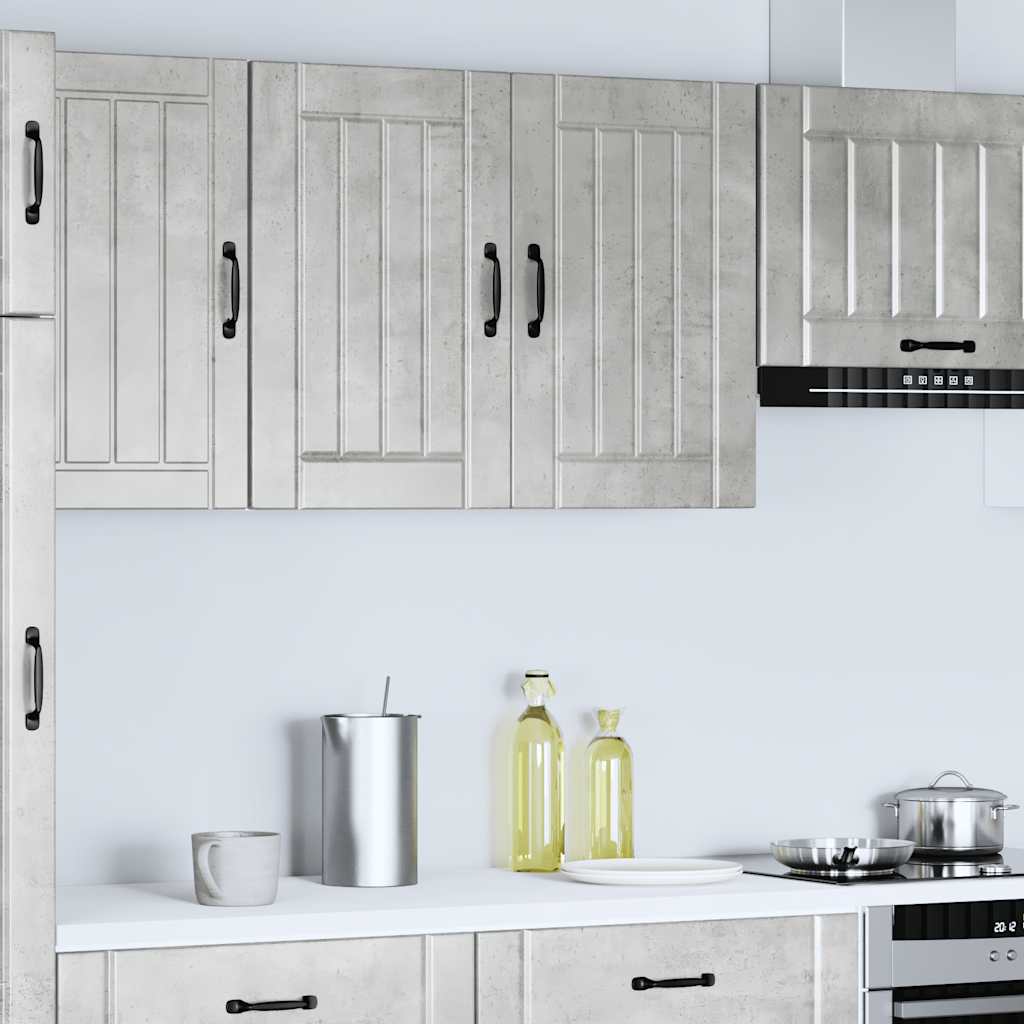 Keukenbovenkast Lucca bewerkt hout betongrijs is nu te koop bij PeponiXL, paradijselijk wonen!